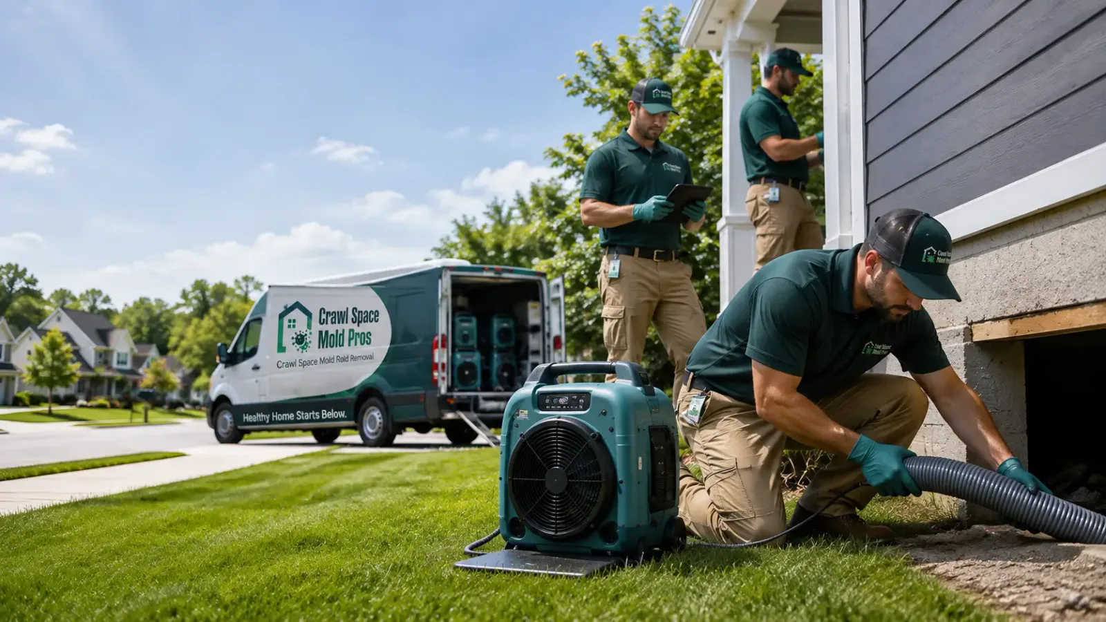 Crawl Space Mold Removal in Hoffman, MN